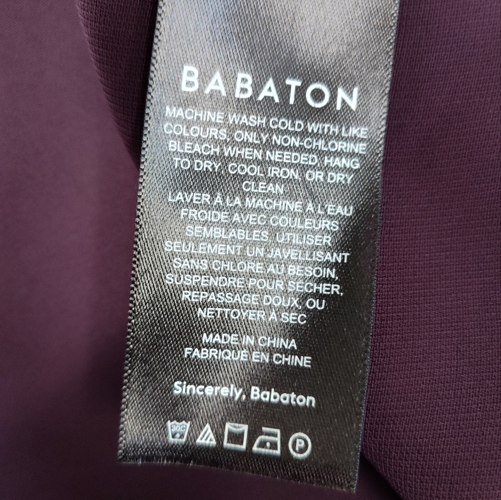 Aritzia Babaton Cowlneck Camisole Tank Top Large - Deep Purple - Picture 5 of 6
